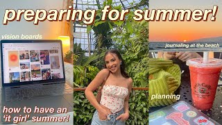 PREPARING FOR SUMMER! 🏝 shopping haul, workout routine, reading, vision boards, trips, etc 🌷