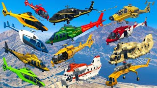 GTA V: Every Helicopters Test Flight Gameplay