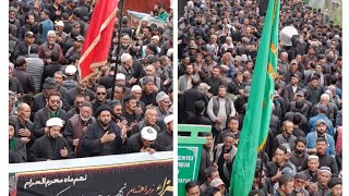 9th Mohurram procession held at sankoo )(انجمں صاحب الزمان وہ مرکزتبلیغآت امام رضا ‌‌۔)