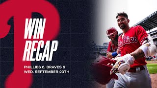 Phillies vs. Braves Game Highlights (9/20/23) | MLB Highlights