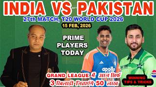 IND vs PAK Today Match Analysis | IND vs PAK Dream11 Prediction |  World Cup 2026 27th Match Today screenshot 3