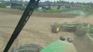 FARMING BESIDE RICH PEOPLE'S MANSIONS!!! Tractor on luxury land