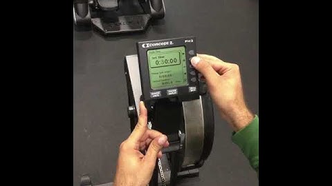 Concept 2 Rower Setup + 30s Timed Interval
