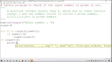 Prime Number in Python - In Hindi