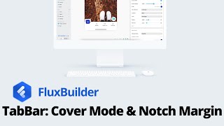 FluxBuilder 📗 TabBar - Cover Mode and Notch Margin (Best No-code Flutter App Builder 2026)