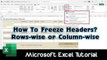 How to Use Freeze Panes for Better Data Handling in Microsoft Excel - Lesson 12