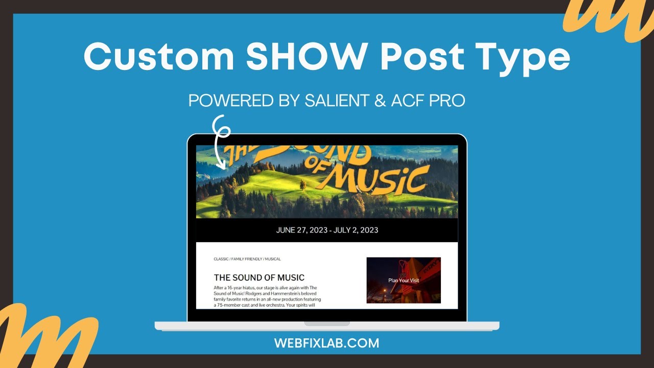 Custom Show Post Type With Salient Theme And Advanced Custom Fields Custom show post type with salient theme and advanced custom fields