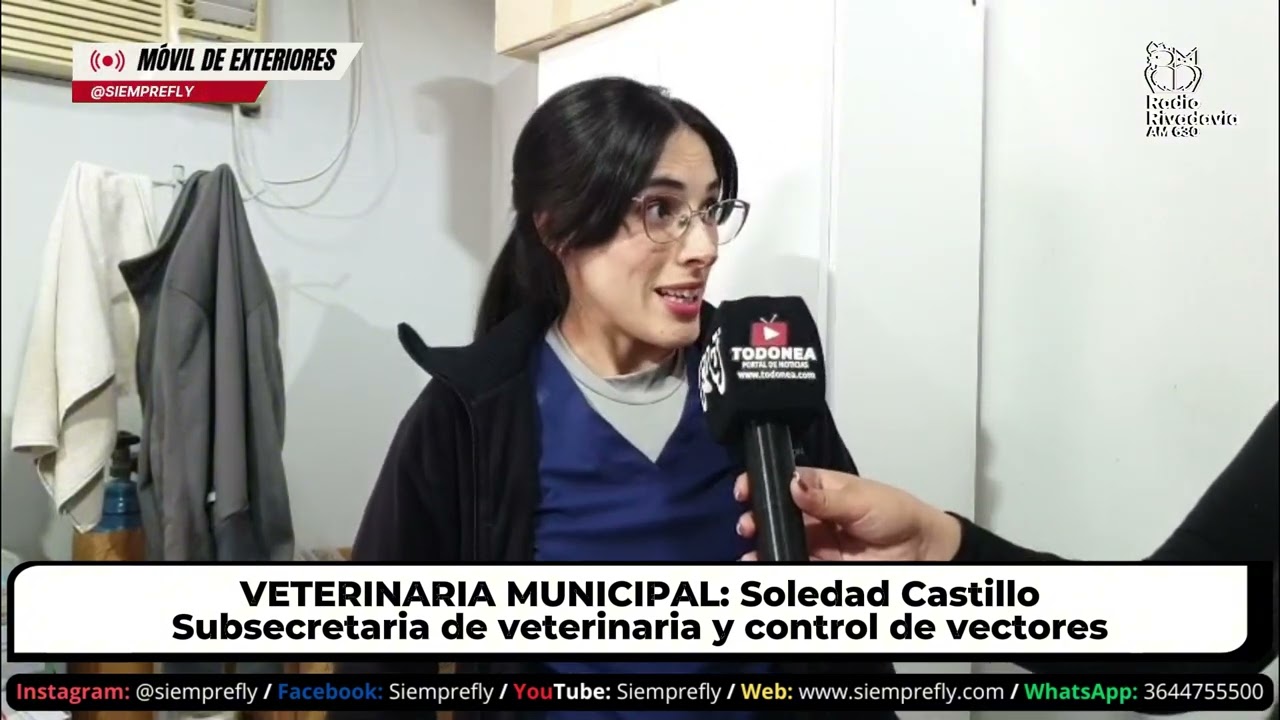 🔴𝗠𝗢́𝗩𝗜𝗟┃Soledad Castillo - Subsecretaria de veterinaria y control de vectores