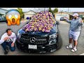 WE FILLED HIS NEW CAR WITH 1000 BAGS OF TAKIS!!