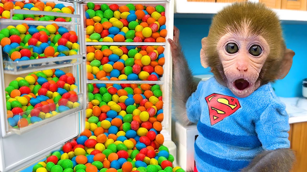 小猴子 BonBon 去挖稀有蘑菇，却把火车轨道弄坏了。🍄🐒🚂 | BonBon奇妙屋