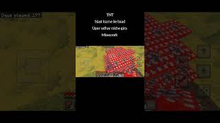 AA Hasnain #TNT blast karne ke baad Upar udhar niche gira Minecraft