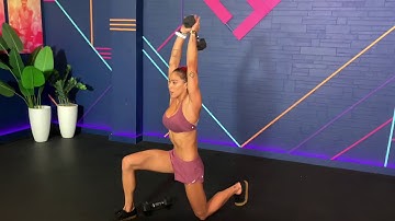 Half Kneeling DB Tricep Extensions