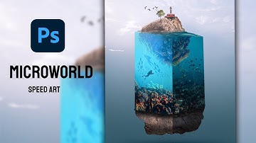 How to create 3D Microworld in Photoshop |  photoshop manipulation (Speed Art)