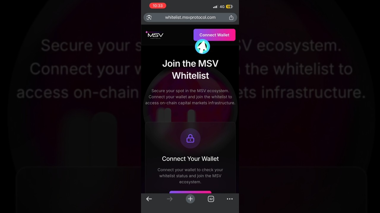 MSVP Whitelist is Live Now | Connect to wallet 