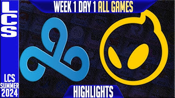 C9 vs DIG Highlights ALL GAMES | LCS W1D1 Summer 2024 | Cloud9 vs Dignitas Week 1 Day 1