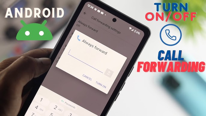 Call forwarding settings on smartphone