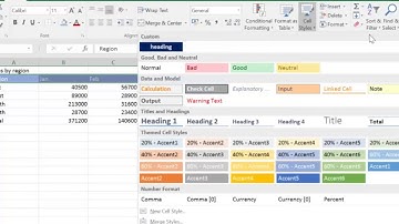 Basic Excel Unit 4.5 Apply Cell Style 2017