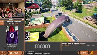 Goat Simulator Remastered | All Trophies (Single run) Speedrun by Riekelt | BSG Plus 2026
Stay up to date with all future uploads ► https://bit.ly/3yvHaqa
Watch the full marathon here:
Playlist ► https://www.youtube.com/playlist?list=PL8gXlKL0NkPuDGB6hhUB1q-FN_aSRWjzg
All marathons were streamed and recorded here:
BSG Twitch link ► https://www.twitch.tv/bsgmarathon
For future events and other info, visit our socials:
Twitter ► https://twitter.com/BSGMarathon
Bluesky ► https://bsky.app/profile/bsgmarathon.com/
Discord ► https://discord.com/invite/MuAafGF
Website ► https://bsgmarathon.com
This speedrun was performed at BSG Plus 2026, which was held between Jan 18 to Jan 24, 2026 in order to raise money for MIND.
Follow the runner(s) here:
Riekelt ► https://twitch.tv/riekelt
Commentary was supplied by:
blastermak
Zeldaddicted
Host ► CriticalCyd
Timestamps
00:00 - Introduction
1:32 - Run
55:00 - Outro
Hashtags:
#BSGMarathon
#Speedrun
#bsgplus26 Goat Simulator Remastered | All Trophies (Single run) Speedrun by Riekelt | BSG Plus 2026