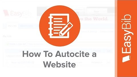 How To Autocite a Website with EasyBib