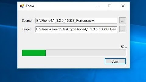 Copy File With Progressbar in C#