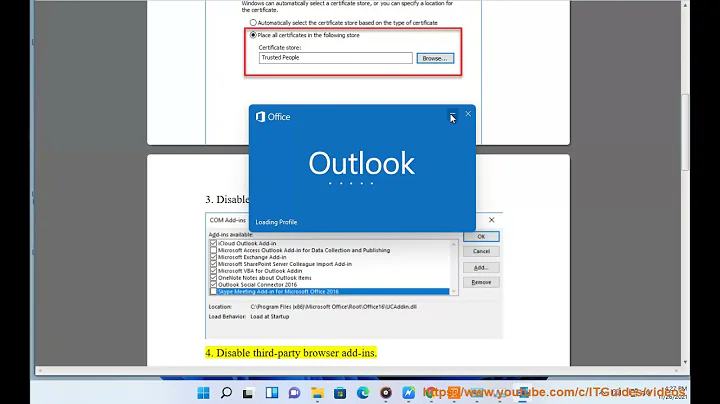 Fix There is a problem w/ the proxy server’s security certificate error in Outlook on Windows 11/10