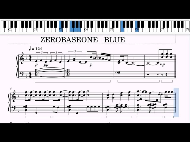 ZEROBASEONE 【BLUE】piano cover - YouTube