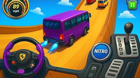 Crazy Bus Mega Ramp Impossible Racing   Bus Stunts Impossible Tracks   Android Gameplay Video P-07