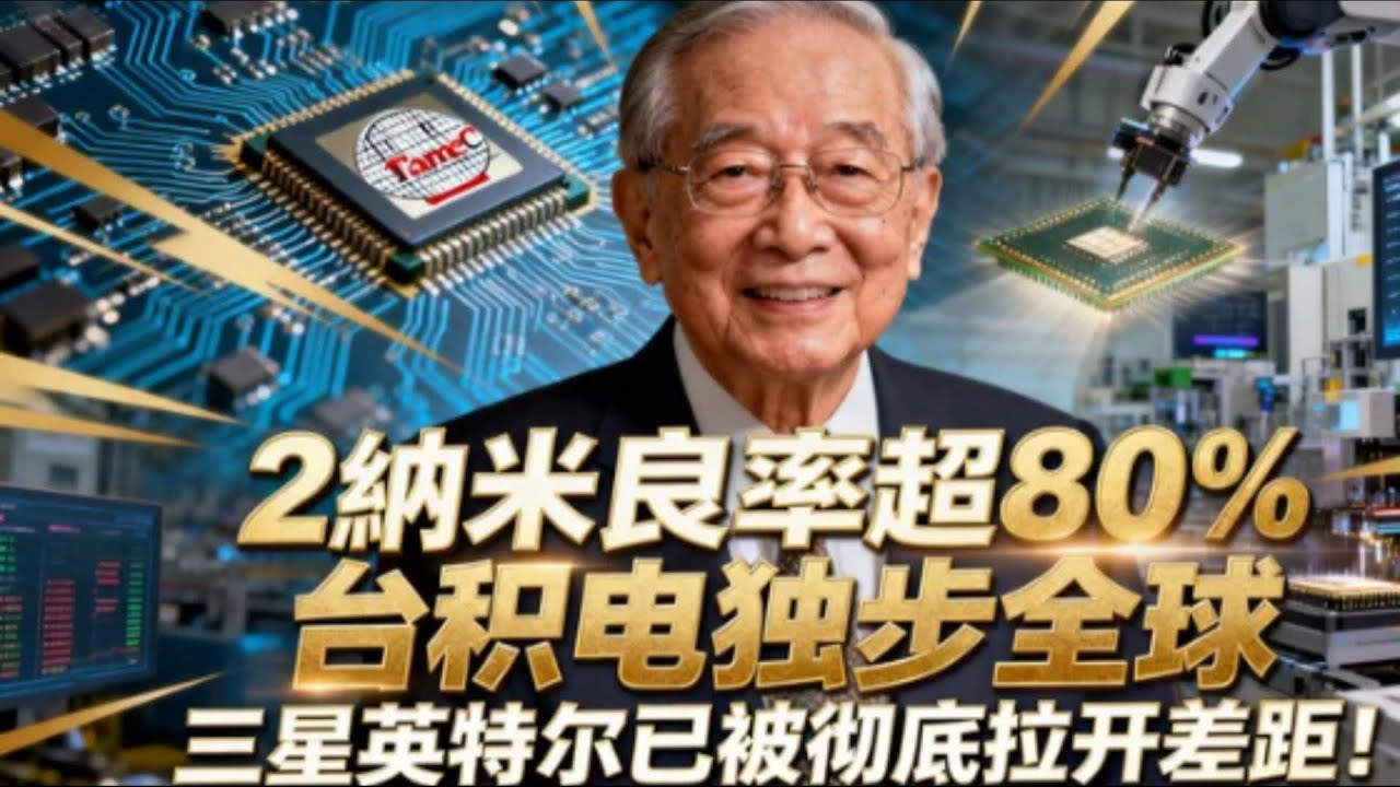 台積電 2 奈米稱霸全球！三星英特爾全面落後