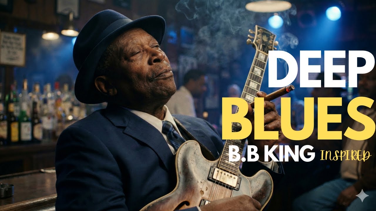 Whiskey Blues Lullaby LIVE – Relaxing Electric Guitar for Deep Sleep & Stress Relief