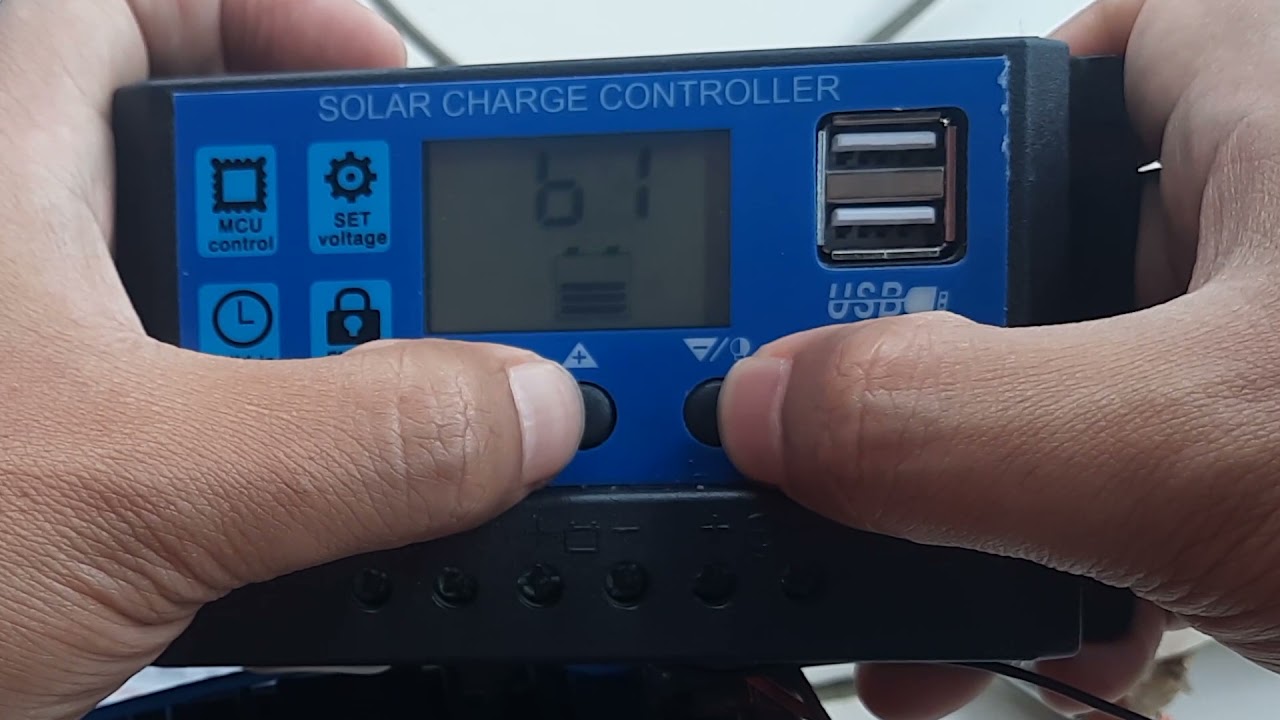 cara setting solar charger controller panel surya tenaga matahari - YouTube