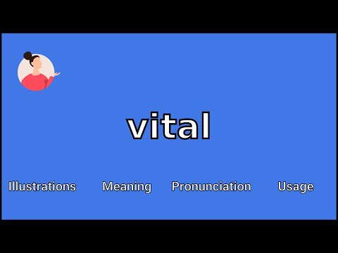 VITAL - Meaning and Pronunciation