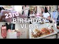 Vlog 23rd birt.ay girly morning routine aesthetic ootd brunch  shopping  gabriella mortola