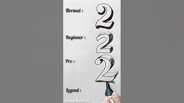 Which one is your favorite? #shorts #prakashkumarart #3ddrawing #numbers