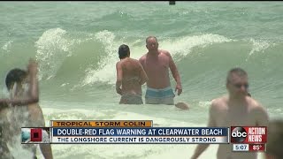 Lifeguards put out double red flags near pier 60 in clearwater on
tuesday morning warning swimmers not to enter the water. ◂ abc
action news app brings y...