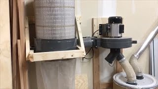 Harbor Freight Dust Collector Upgrade | Wall Mounting and 2 Stage