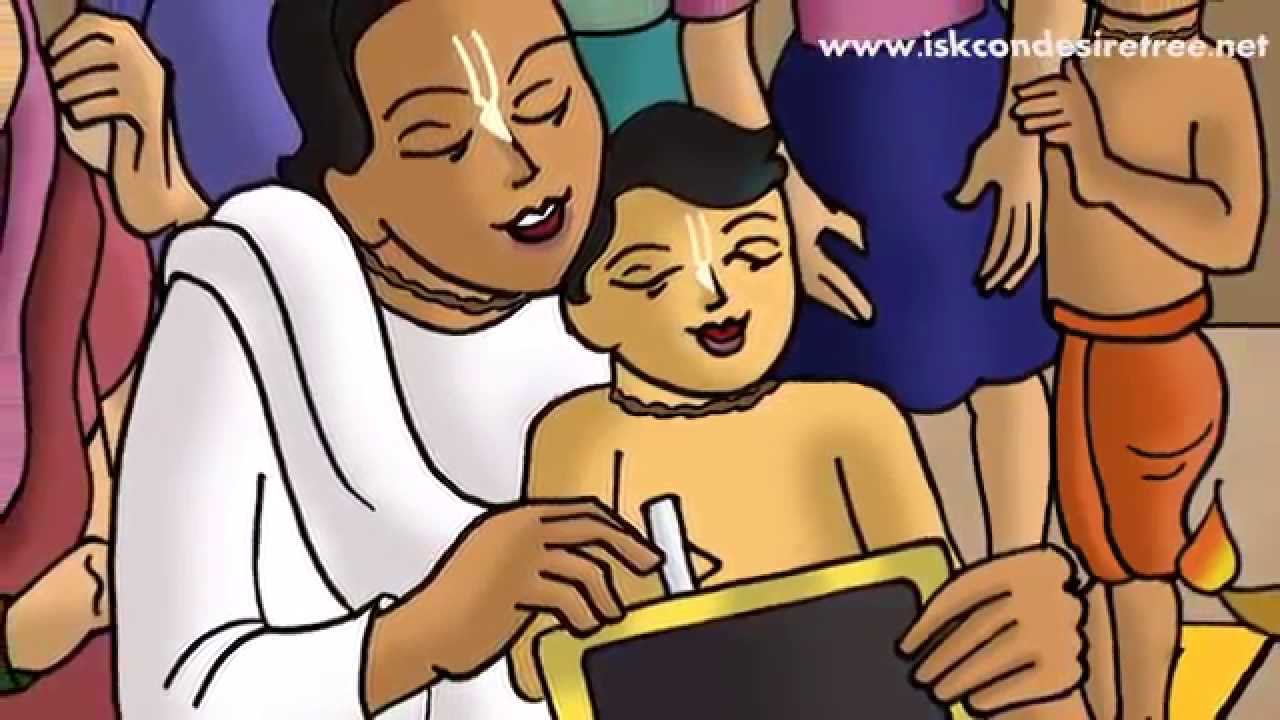 The sacred thread ceremony of little Nimai