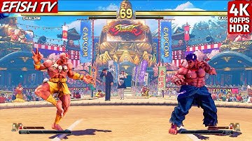 Dhalsim vs Kage (Hardest AI) - Street Fighter V