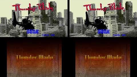 Sega 3D Classics: Thunder Blade (Free Footage)
