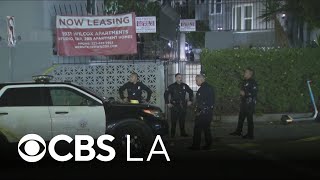 LAPD officers say three men found shot to death inside Hollywood apartment unit