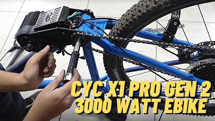 Super Easy 3000 Watt DIY Electric Bike Mid Drive CYC X1 Pro Gen 2 Installation