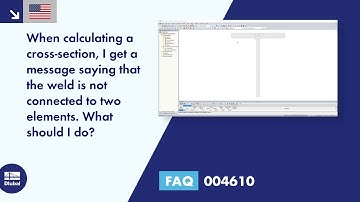 [EN] FAQ 004610 | When calculating a cross-section, I get a message saying that the weld is not c...