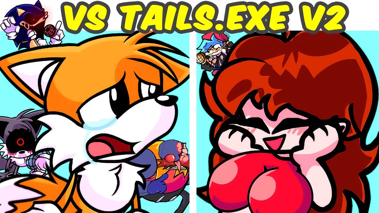 Friday Night Funkin' VS Tails.EXE V2 FULL WEEK (FNF Mod/Hard)  (Creepypasta/Horror/Tails EXE Mod) 