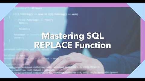MySQL in Telugu - Replace Function in SQL || SQL Functions Tutorial