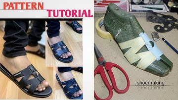 How to make pattern for this trendy balanciaga slide slippers #beginners #diy #fashion #shoemaking