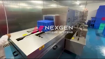 NEXGEN Hygiene Systems Industrial Crate Washing Machine: High-Capacity Automatic Bin & Tray Washer