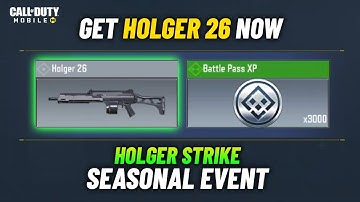 HOLGER STRIKE SEASONAL EVENT COD MOBILE |  HOW TO GET/UNLOCK HOLGER 26 CODM SEASON 4