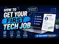 How to Get Your First Tech Job | A Step-by-Step Guide for Beginners | Uplatz