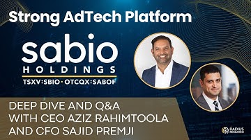 Sabio (SBIO) CEO Aziz Rahimtoola & CFO Sajid Premji: Business Update with Strong 2026 Outlook