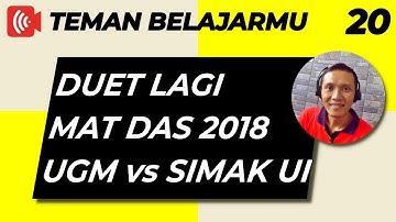 Menemani Belajar SOAL SIMAK UI vs UM UGM || Duet SOAL MATEMATIKA DASAR
