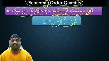 Inventory Control | EOQ | Production-Consumption Model | Shortage Model | Safety Stock Model